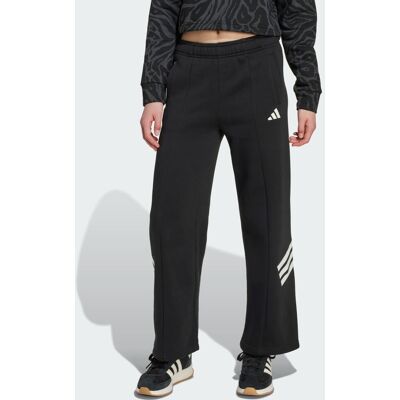 Adidas Pantaloni a gamba larga con orlo aperto Future Icons per bambini 9-10A Black / White Adidas Pantaloni a gamba larga con orlo aperto Future Icons per bambini 9-10A Black / White