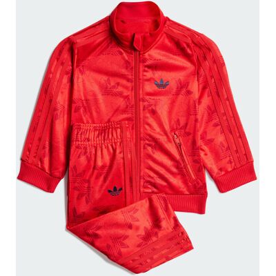 Adidas Firebird Tuta Monogram AOP Bambini 6-9M Better Scarlet Adidas Firebird Tuta Monogram AOP Bambini 6-9M Better Scarlet