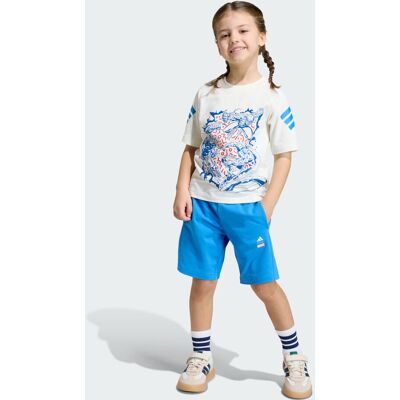 Adidas SET DI T-SHIRT MARVEL AVENGERS 18-24M Off White / Ray Blue Adidas SET DI T-SHIRT MARVEL AVENGERS 18-24M Off White / Ray Blue