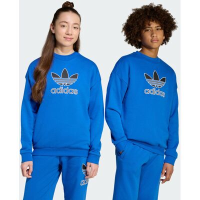 Adidas Felpa Trefoil Crew Junior 13-14A Blue / Black Adidas Felpa Trefoil Crew Junior 13-14A Blue / Black