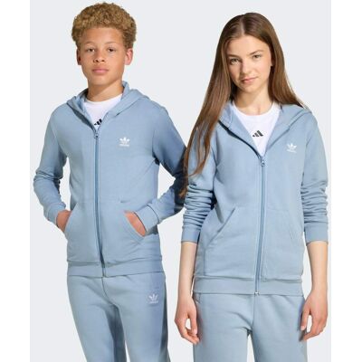 Adidas Hoodie Full-Zip Kids 13-14A Tactile Blue / White Adidas Hoodie Full-Zip Kids 13-14A Tactile Blue / White