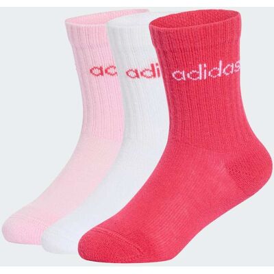 Adidas CALZE LINEAR 3 PAIA PER CONFEZIONE 34-36 White / Clear Pink / Power Pink Adidas CALZE LINEAR 3 PAIA PER CONFEZIONE 34-36 White / Clear Pink / Power Pink