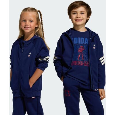 Adidas MARVEL SPIDER-MAN Track Top 5-6A Dark Blue / Off White Adidas MARVEL SPIDER-MAN Track Top 5-6A Dark Blue / Off White