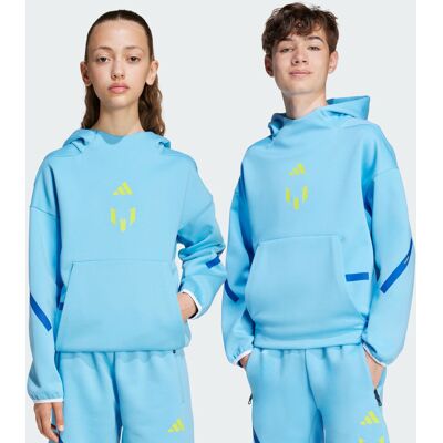 Adidas FELPA CON CAPPUCCIO MESSI ZNE PER BAMBINI E BAMBINE 15-16A Semi Blue Burst / Semi Solar Yellow Adidas FELPA CON CAPPUCCIO MESSI ZNE PER BAMBINI E BAMBINE 15-16A Semi Blue Burst / Semi Solar Yellow