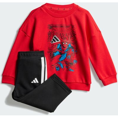 Adidas Completo felpa e pantaloni Spider Man Marvel per bambini 6-9M Pure Ruby / White Adidas Completo felpa e pantaloni Spider Man Marvel per bambini 6-9M Pure Ruby / White