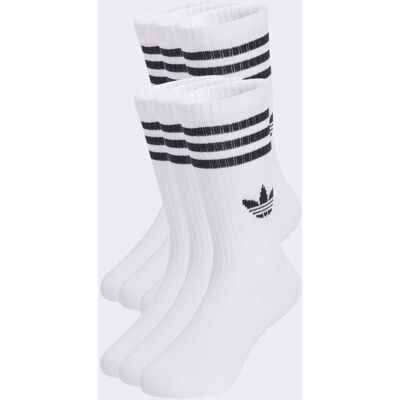 Adidas Calzini a 3 Strisce Crew 6 paia bambini 31-33 White / Black Adidas Calzini a 3 Strisce Crew 6 paia bambini 31-33 White / Black