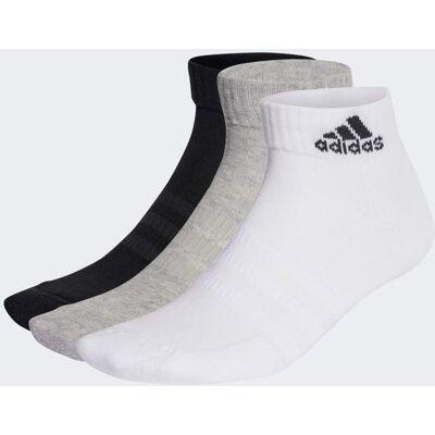 Adidas Calzini Cushioned Sportswear (3 paia) 46-48 Medium Grey Heather / White / Black Adidas Calzini Cushioned Sportswear (3 paia) 46-48 Medium Grey Heather / White / Black