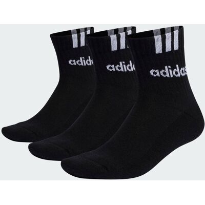 Adidas Calze 3-Stripes Linear Half-Crew Cushioned (3 paia) 46-48 Black / White Adidas Calze 3-Stripes Linear Half-Crew Cushioned (3 paia) 46-48 Black / White