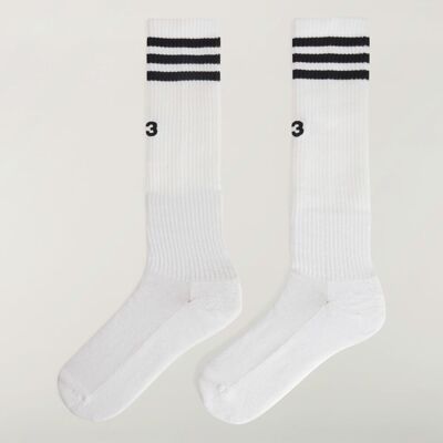 Adidas Y-3 STRIPES HIGH SOCKS 37-39 White Adidas Y-3 STRIPES HIGH SOCKS 37-39 White