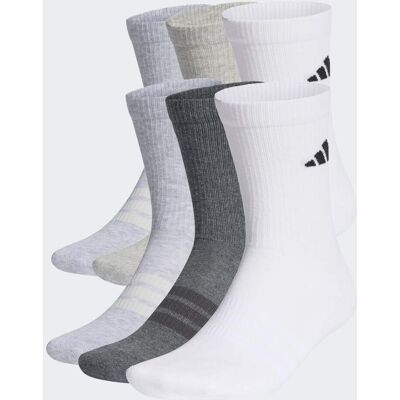 Adidas CALZINI AMMORTIZZATI CREW CONFEZIONE DA 6 PAIA 43-45 White / Light Grey Heather / Medium Grey Heather / Dark Grey Heather Adidas CALZINI AMMORTIZZATI CREW CONFEZIONE DA 6 PAIA 43-45 White / Light Grey Heather / Medium Grey Heather / Dark Grey Heather