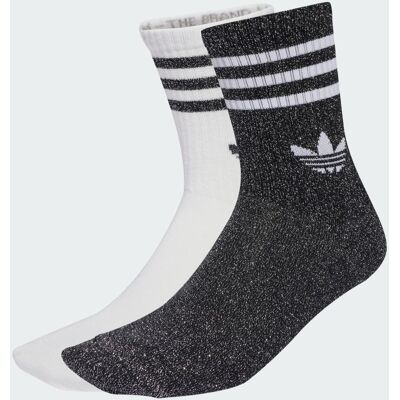 Adidas Calzini 3-Strisce Glitter Crew 2 Paia 37-39 Black / White Adidas Calzini 3-Strisce Glitter Crew 2 Paia 37-39 Black / White