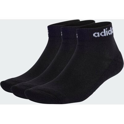 Adidas Calzini Linear Cushioned (3 paia) 40-42 Black / White Adidas Calzini Linear Cushioned (3 paia) 40-42 Black / White
