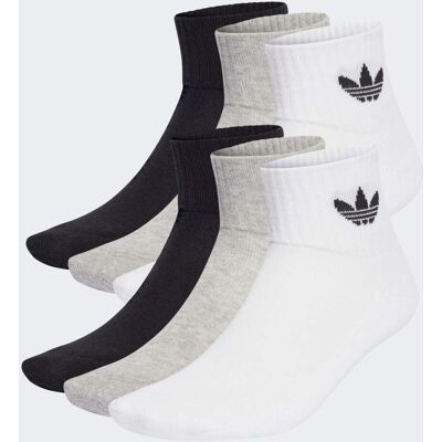 Adidas Calzini Mid (6 paia) 46-48 White / Medium Grey Heather / Black Adidas Calzini Mid (6 paia) 46-48 White / Medium Grey Heather / Black