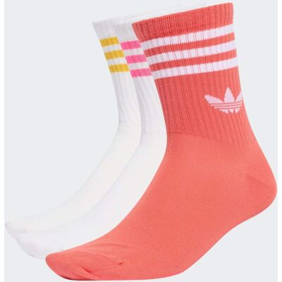 Adidas Calzini 3 pairs 3-Stripes 37-39 White / Lucid Pink / Preloved Scarlet Adidas Calzini 3 pairs 3-Stripes 37-39 White / Lucid Pink / Preloved Scarlet