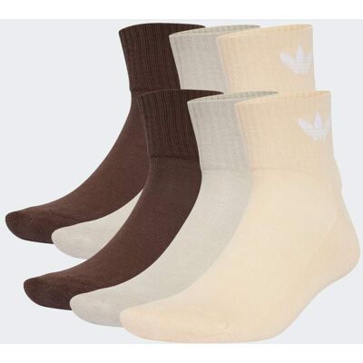 Adidas Calzini Mid (6 paia) 37-39 Brown / Putty Grey / Crystal Sand Adidas Calzini Mid (6 paia) 37-39 Brown / Putty Grey / Crystal Sand