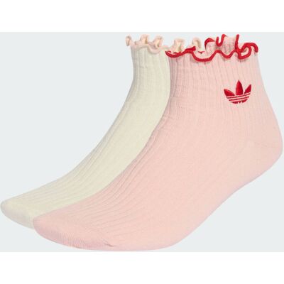 Adidas CALZINI CON VOLANT 2 PAIA 43-45 Cream White / Sandy Pink Adidas CALZINI CON VOLANT 2 PAIA 43-45 Cream White / Sandy Pink
