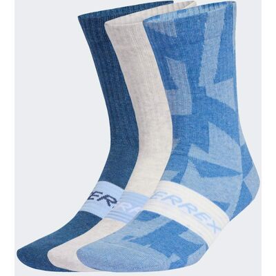 Adidas Calze Terrex Multi (3 paia) 37-39 Glow Blue / White / Tech Indigo Adidas Calze Terrex Multi (3 paia) 37-39 Glow Blue / White / Tech Indigo