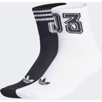 Adidas 3 STRISCE 03 CALZINI AL QUARTO 2 PAIA 37-39 White / Black Adidas 3 STRISCE 03 CALZINI AL QUARTO 2 PAIA 37-39 White / Black