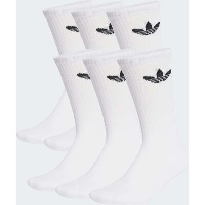 Adidas Calze Trefoil Cushion Crew (6 paia) 43-45 White Adidas Calze Trefoil Cushion Crew (6 paia) 43-45 White