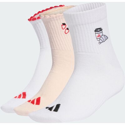 Adidas Calze grafiche confezione da 3 paia 43-45 Wonder Quartz / White / Pure Ruby Adidas Calze grafiche confezione da 3 paia 43-45 Wonder Quartz / White / Pure Ruby