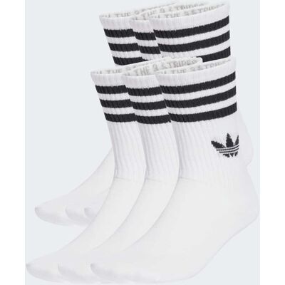 Adidas Calze 3-Stripes Crew (6 paia) 40-42 White Adidas Calze 3-Stripes Crew (6 paia) 40-42 White