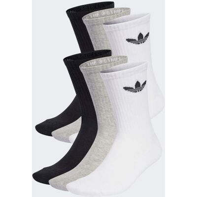 Adidas Calze Trefoil Cushion Crew (6 paia) 40-42 Black / White / Medium Grey Heather Adidas Calze Trefoil Cushion Crew (6 paia) 40-42 Black / White / Medium Grey Heather