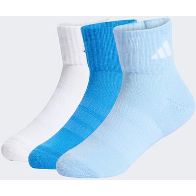 Adidas CALZINI SPORTIVI CUSHIONED ALLA CAVIGLIA CONFEZIONE DA 3 PAIA 25-27 Glow Blue / White / Ray Blue Adidas CALZINI SPORTIVI CUSHIONED ALLA CAVIGLIA CONFEZIONE DA 3 PAIA 25-27 Glow Blue / White / Ray Blue