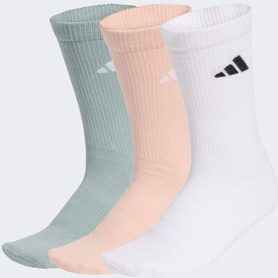 Adidas CALZE CUSHIONED SPORTSWEAR CONFEZIONE DA 3 PAIA 40-42 Blush Pink / White / Wonder Sage Adidas CALZE CUSHIONED SPORTSWEAR CONFEZIONE DA 3 PAIA 40-42 Blush Pink / White / Wonder Sage