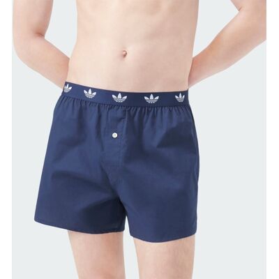 Adidas BOXER COMFORT CORE COTTON ICON WOVEN WAISTBAND 2 PACK UNDERWEAR S Night Indigo / Crystal Sky Adidas BOXER COMFORT CORE COTTON ICON WOVEN WAISTBAND 2 PACK UNDERWEAR S Night Indigo / Crystal Sky