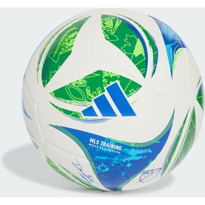Adidas Pallone da allenamento MLS 25 5 White / Green / Glow Blue / Solar Blue Adidas Pallone da allenamento MLS 25 5 White / Green / Glow Blue / Solar Blue