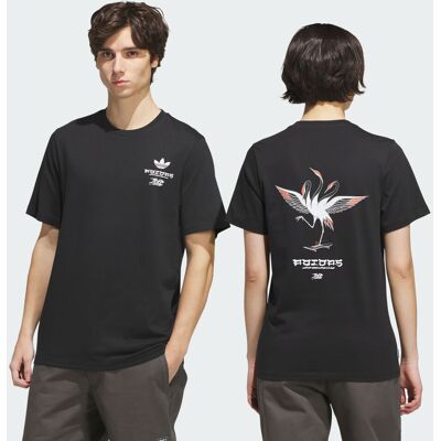 Adidas T-SHIRT SKATEBOARD x TEMPLE OF SKATE CRANE L Black / White Adidas T-SHIRT SKATEBOARD x TEMPLE OF SKATE CRANE L Black / White