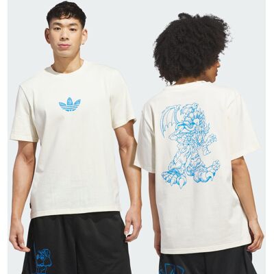 Adidas T-SHIRT SKATEBOARDING x KOGANCULT DRAGON S Cream White / Lucid Ray Blue Adidas T-SHIRT SKATEBOARDING x KOGANCULT DRAGON S Cream White / Lucid Ray Blue