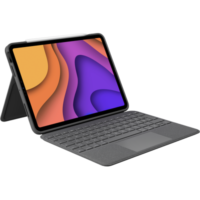 Logitech Folio Touch - Custodia con tastiera e trackpad per iPad Air da 11 pollici (M2, M3 e M4) e iPad Air (4a e 5a generazione) in Oxford Grey Logitech Folio Touch - Custodia con tastiera e trackpad per iPad Air da 11 pollici (M2, M3 e M4) e iPad Air (4a e 5a generazione) in Oxford Grey