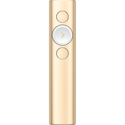 Telecomando per presentazioni wireless Logitech Spotlight Advanced in Oro Telecomando per presentazioni wireless Logitech Spotlight Advanced in Oro