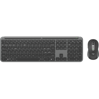Logitech Signature Slim Keyboard Mouse Kit MK950 for Business in grafite, Spagnolo (QWERTY) Logitech Signature Slim Keyboard Mouse Kit MK950 for Business in grafite, Spagnolo (QWERTY)