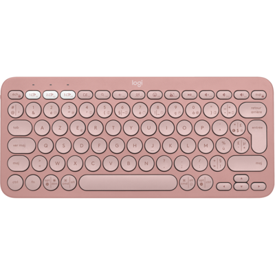 Logitech Tastiera Bluetooth Pebble Keys 2 K380s in Rosa Bitonale, Francese (AZERTY) Logitech Tastiera Bluetooth Pebble Keys 2 K380s in Rosa Bitonale, Francese (AZERTY)