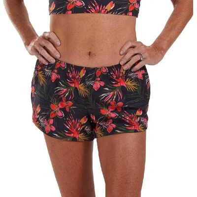 Zoot Pantaloni Corti Ltd Run 3´´ Classic Black / White / Flowers S Zoot Pantaloni Corti Ltd Run 3´´ Classic Black / White / Flowers S
