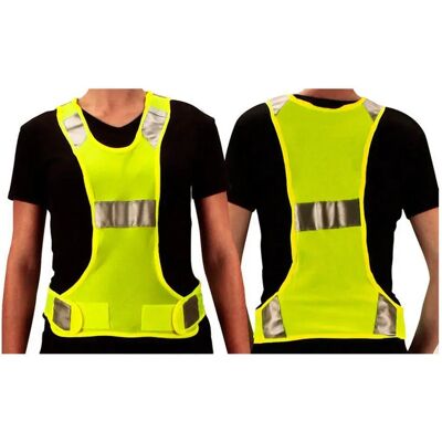 Avento Gilet Riflettente Per La Corsa Led Fluorescent Yellow One Size Avento Gilet Riflettente Per La Corsa Led Fluorescent Yellow One Size