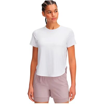 T-Shirt Bianco Under Armour Launch Elite Traspirante T-Shirt Bianco Under Armour Launch Elite Traspirante