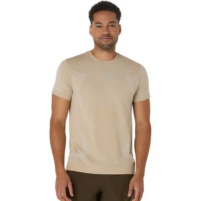 Asics Maglietta A Maniche Corte Road Seamless Cream XL Asics Maglietta A Maniche Corte Road Seamless Cream XL