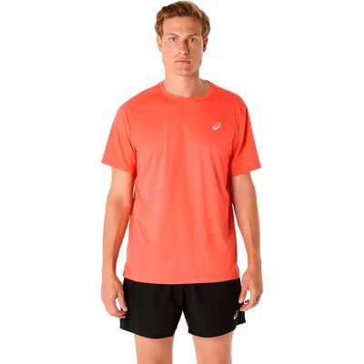 Asics Maglietta A Maniche Corte Core Sun Coral XS Asics Maglietta A Maniche Corte Core Sun Coral XS