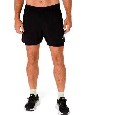 Shorts Asics Core 2n1 5in Nero - Shorts Shorts Asics Core 2n1 5in Nero - Shorts