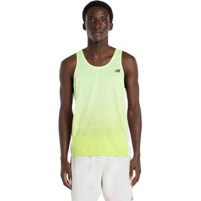 New Balance Maglietta Senza Maniche Viz-tech Run Green M New Balance Maglietta Senza Maniche Viz-tech Run Green M