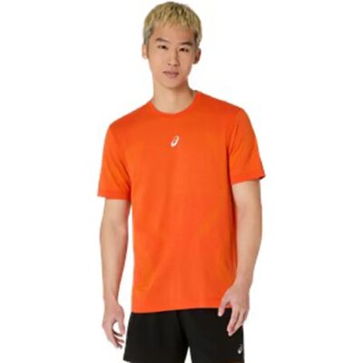 Asics Maglietta A Maniche Corte Road Seamless Energy Orange S Asics Maglietta A Maniche Corte Road Seamless Energy Orange S