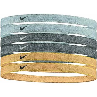 Nike Accessories Fascia Per Capelli Swoosh Sport 6 Unità Grey / Black / Gold One Size Nike Accessories Fascia Per Capelli Swoosh Sport 6 Unità Grey / Black / Gold One Size