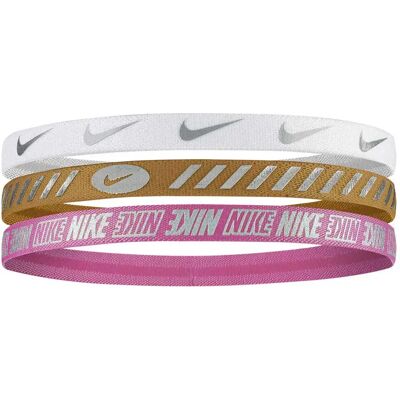 Nike Accessories Fascia Per Capelli 3.0 Metallic 3 Unità White / Brown / Fus One Size Nike Accessories Fascia Per Capelli 3.0 Metallic 3 Unità White / Brown / Fus One Size