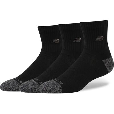 New Balance Calzini Active Premium Qtr 3 Paia Black BK EU 35-38 New Balance Calzini Active Premium Qtr 3 Paia Black BK EU 35-38