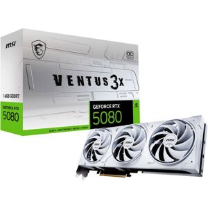 MSI geforce rtx 5080 16g ventus 3x oc white 16gb gddr7 graphics car... MSI geforce rtx 5080 16g ventus 3x oc white 16gb gddr7 graphics car...