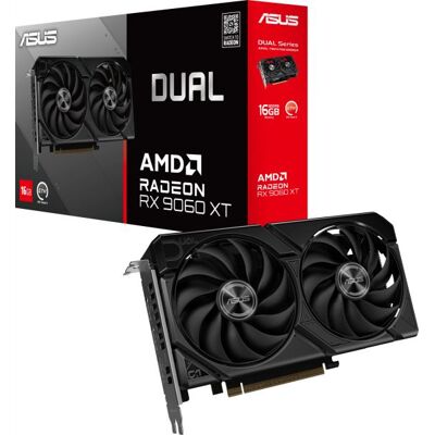 Asus dual radeon rx 9060 xt dual-rx9060xt-16g 16gb ddr6 graphics ca... Asus dual radeon rx 9060 xt dual-rx9060xt-16g 16gb ddr6 graphics ca...