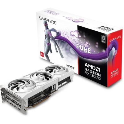 Sapphire pure amd radeon™ rx 9070 gaming graphics card 16gb gddr6 h... Sapphire pure amd radeon™ rx 9070 gaming graphics card 16gb gddr6 h...